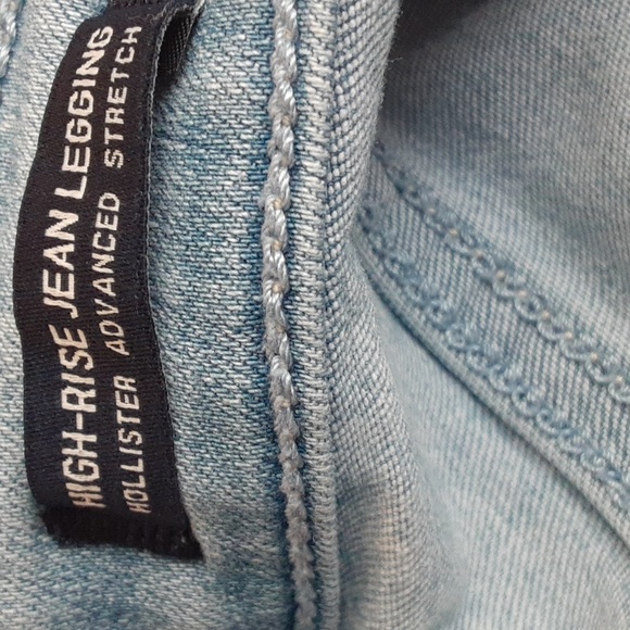 Hollister Women's Jeans High Rise Jeab Legging Stretch Blue Size 3S 26W 26L - Picture 6 of 6